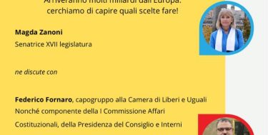 PD PINEROLO. I FINANZIAMENTI EUROPE E LE DECISIONI DEL GOVERNO (diretta zoom 7/12 h 20,30)