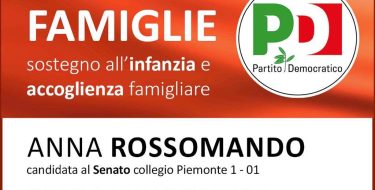 23/02 Torino. Incontro “Un Welfare per le famiglie”. Con Anna Rossomando e Silvia Fregolent