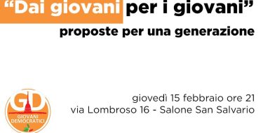 15/02 Torino. “Dai giovani per i giovani: proposte per una generazione”