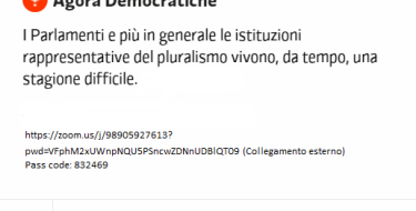 11/12 – Agor&agrave; Democratiche