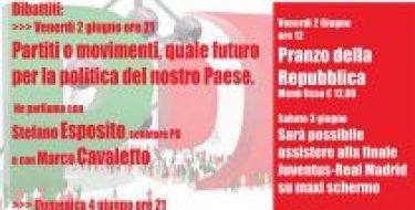Festa De L&rsquo;Unit&agrave; Di Trofarello (2 – 4 giugno 2017)