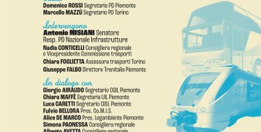 Il Pd organizza a Torino l’incontro “Trasporto pubblico: un diritto per tutti”. Con il sen.Antonio Misiani.
