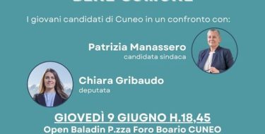 PD Cuneo – I giovani e la politica: un impegno per il bene comune (9 giugno h 18,45)