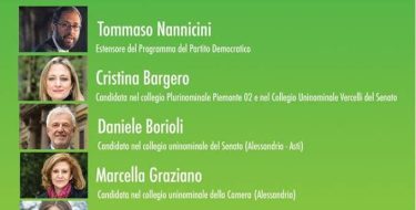 22/02 Alessandria. Apericena con Nannicini e i candidati Bargero, Borioli, Graziano, Gribaudo, Lavagno