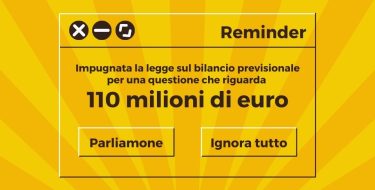 IMPUGNATIVA BILANCIO: SIAMO PREOCCUPATI. A RISCHIO I TEMPI DI PAGAMENTO AI FORNITORI DELLA SANITA’