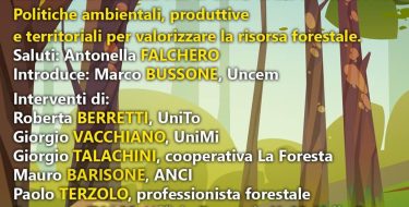 LEGNO E FORESTE: L’ORO DEL PIEMONTE (6 giugno h 18,30)