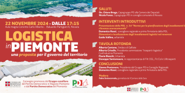 Un convegno sulla logistica per presentare la PDL n.54
