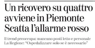 Ospedale di Novara gi&agrave; bloccato, Rossi: “Ora una regia operativa in grado applicare il piano previsto per tutti gli ospedali di quadrante”