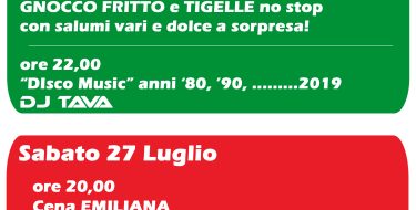 FESTA DE L’UNITÀ DI CORTEMILIA (26 – 27 LUGLIO)