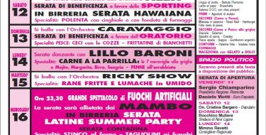 Festa de l&rsquo;Unit&agrave; di Fubine (11-20 agosto 2017)