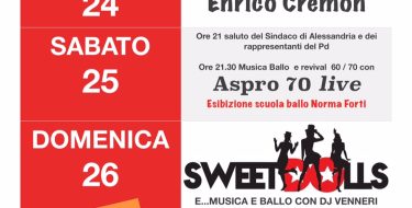 FESTA DE L’UNITA’ DI ALESSANDRIA (24-26 LUGLIO 2015)