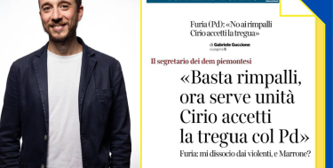 Furia: «Basta rimpalli, ora serve unità. Cirio accetti la tregua col Pd»