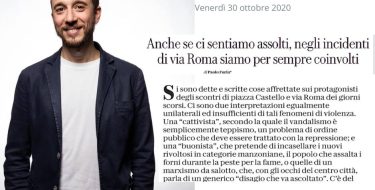 Incidenti in Via Roma a Torino, Furia: “Anche se ci sentiamo assolti, siamo per sempre coinvolti”
