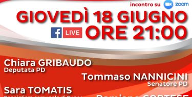 “Il nuovo volto del lavoro – smart working e nuovi diritti”, con Gribaudo e Nannicini (18 giugno ore 21,00 su zoom e diretta FB)