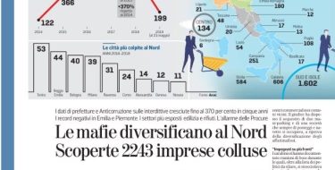 MAFIE AL NORD,  ROSSI: “NON E’ PIU’ POSSIBILE VOLTARE LO SGUARDO”