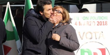 28/02 Gassino Torinese. Chiusura della campagna elettorale con i candidati Gianna Pentenero e Alberto Avetta