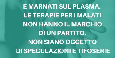 EMERGENZA COVID19. FURIA E CANALIS: “FUORI LUOGO LO SPOT DI ICARDI E MARNATI SUL PLASMA”