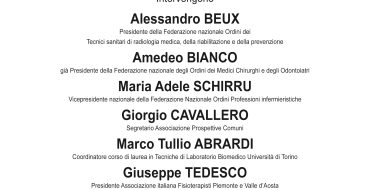 27/02 Torino. Andrea Giorgis all’incontro “Le professioni sanitarie”