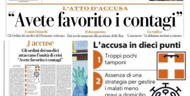 VALLE-ROSSI: VOGLIAMO CHIAREZZA SULLA GESTIONE DELL’EMERGENZA CORONAVIRUS IN PIEMONTE