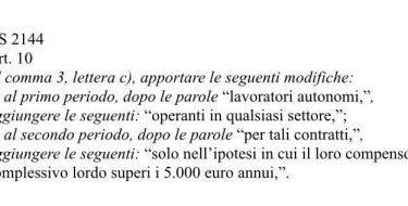 Anche il lavoro occasionale va ristorato