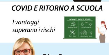 CIRCOLO PD SAN MAURIZIO E SAN FRANCESCO. Covid e ritorno a scuola. I vantaggi superano i rischi. Con Rita Rossa (10 SETTEMBRE 2020 h 21,00)