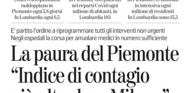Emergenza Covid-19 in Piemonte, Rossi: “Tra i compiti dell’opposizione c’&egrave; aiutare chi governa a farlo e contribuire a identificare le soluzioni. Serve, per&ograve;, qualcuno che ascolti”