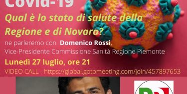 Emergenza Covid-19. Qual è lo stato di salute della Regione e di Novara (27 luglio 2020 ore 21 in diretta streaming)