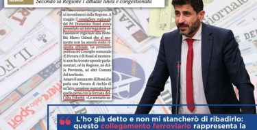 La tratta ferroviaria Novara-Malpensa è la porta sul mondo per il nostro territorio