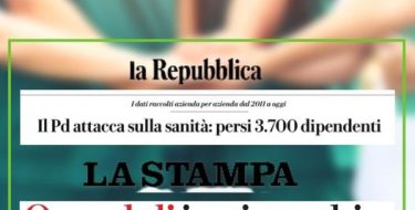 Assunzioni in sanità: con il centrodestra il trend è sempre negativo